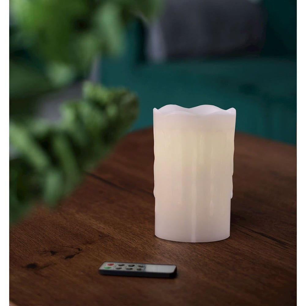 LED sviečka s diaľkovým ovládačom DecoKing Drip, výška 12,5 cm - Bonami.sk