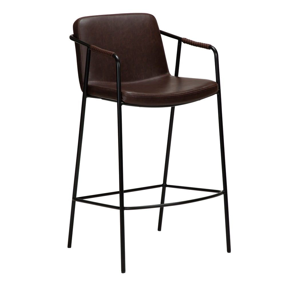 Tmavohnedá barová stolička z imitácii kože DAN-FORM Denmark Boto, výška 105 cm - Bonami.sk