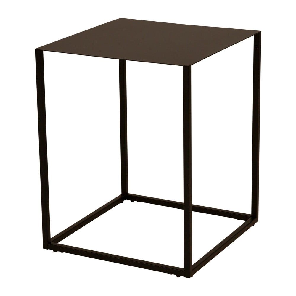 Čierny kovový odkladací stolík Canett Lite, 40 x 40 cm - Bonami.sk