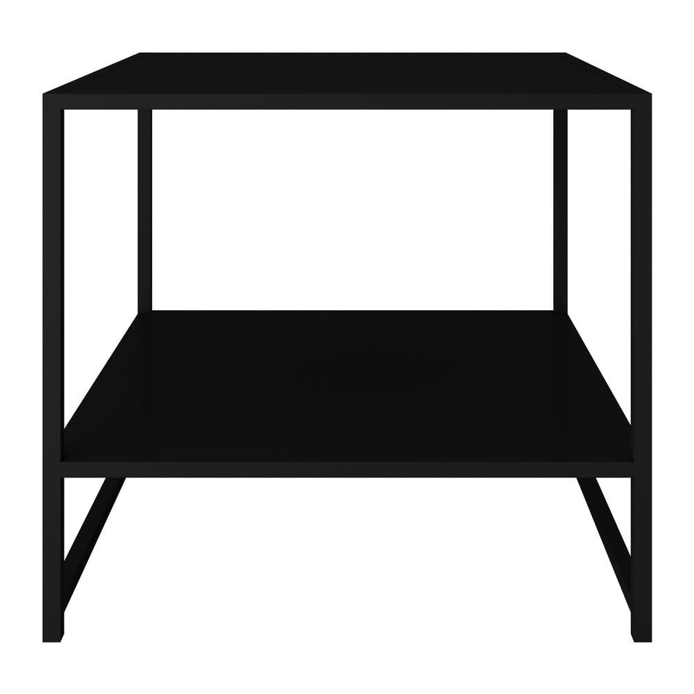 Čierny kovový odkladací stolík Canett Lite, 50 x 50 cm - Bonami.sk
