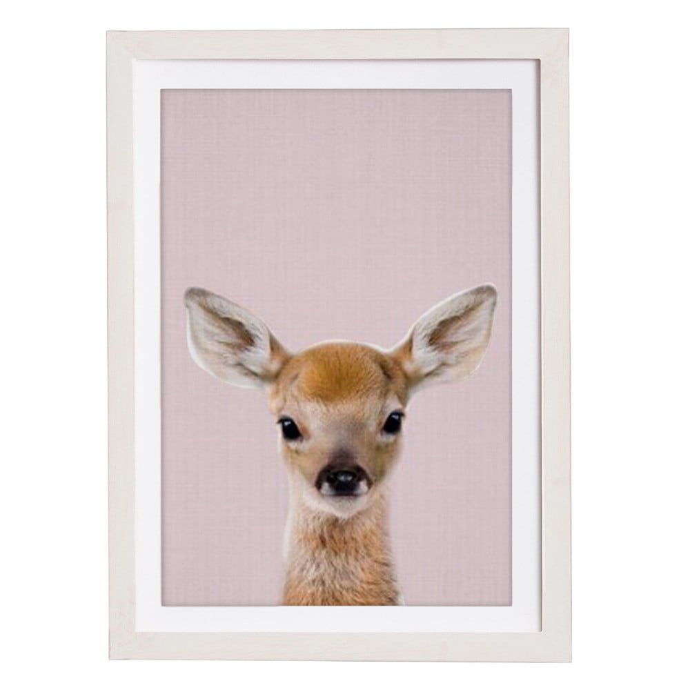Nástenný obraz v ráme Querido Bestiario Baby Deer, 30 x 40 cm - Bonami.sk