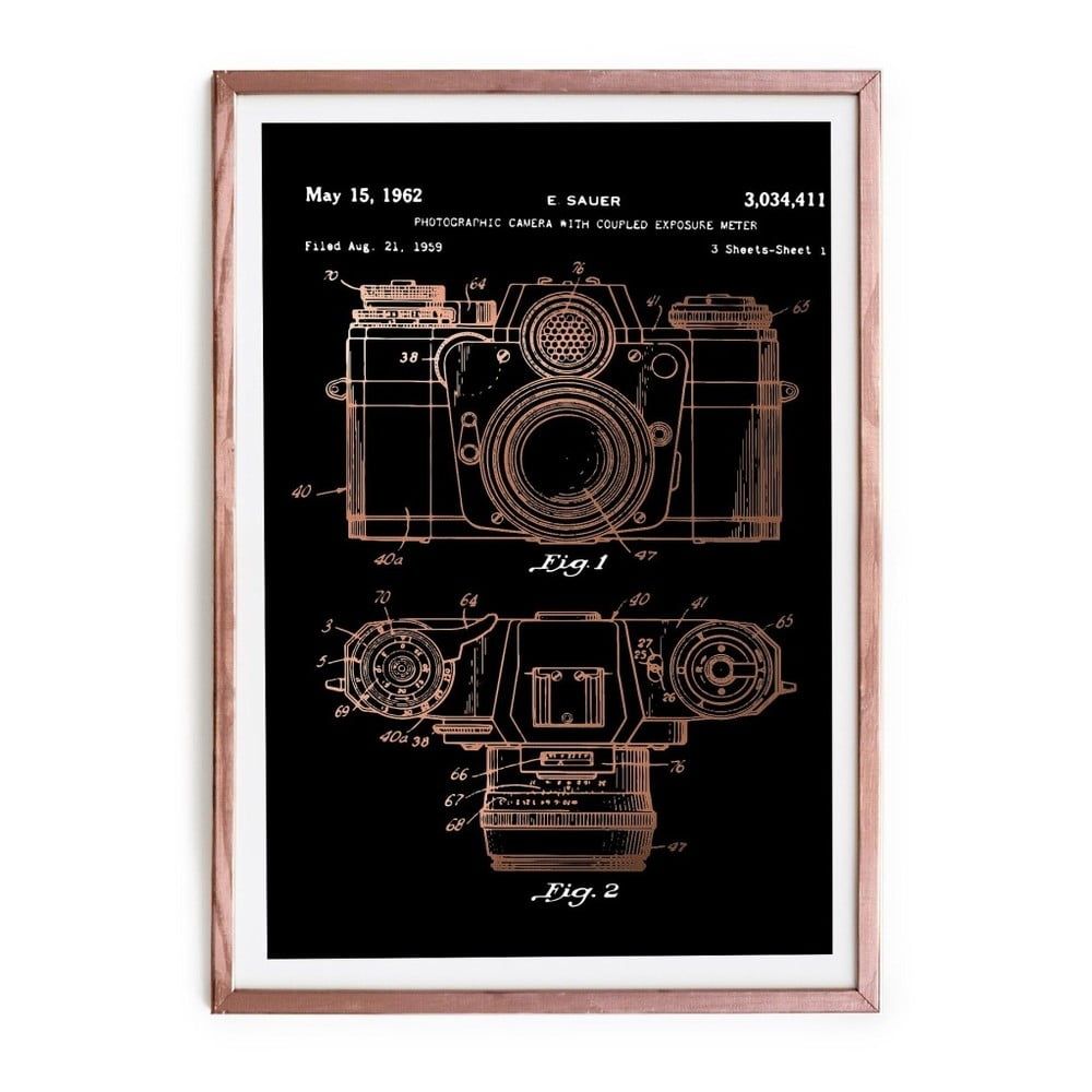 Zarámovaný plagát Really Nice Things Camera, 40 × 60 cm - Bonami.sk