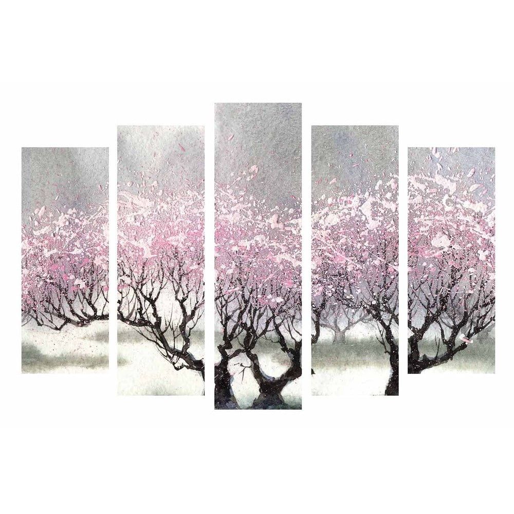 5-dielny obraz na plátne Cherry Blossom - Bonami.sk