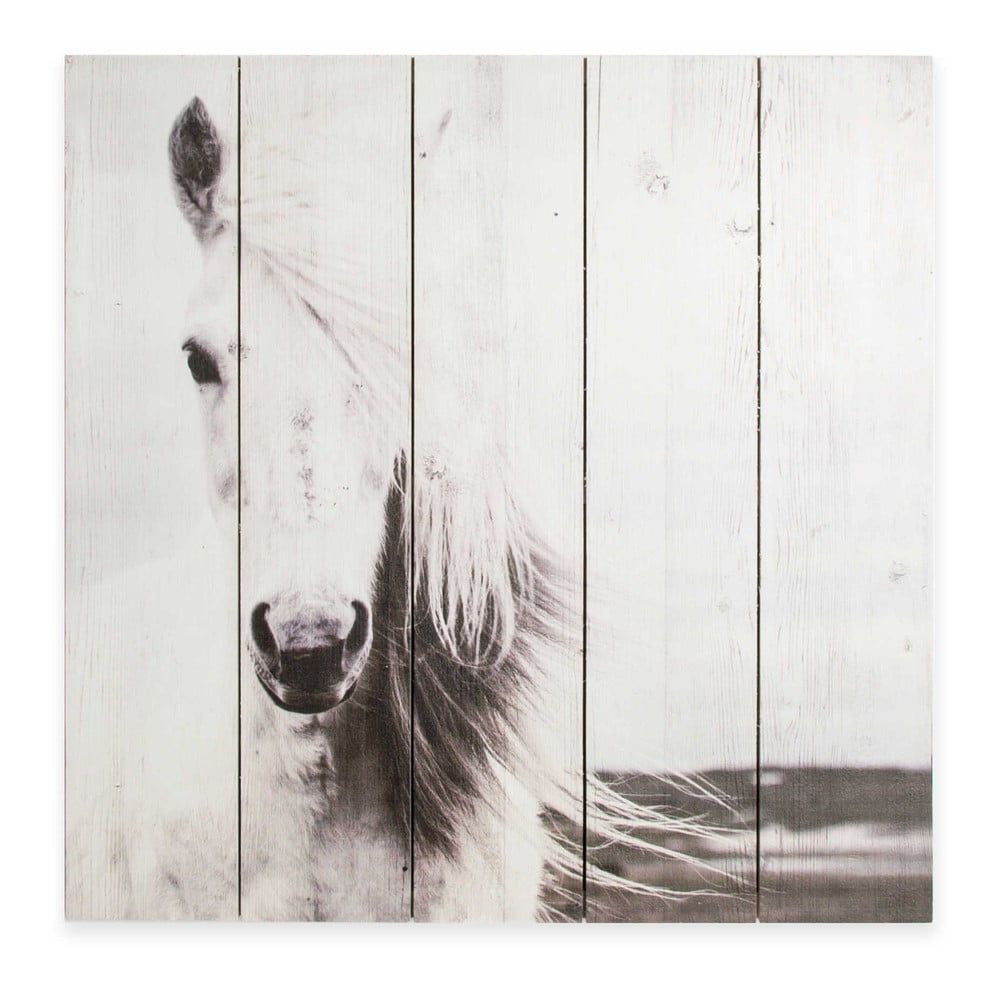 Drevený obraz Graham & Brown Horse, 50 × 50 cm - Bonami.sk