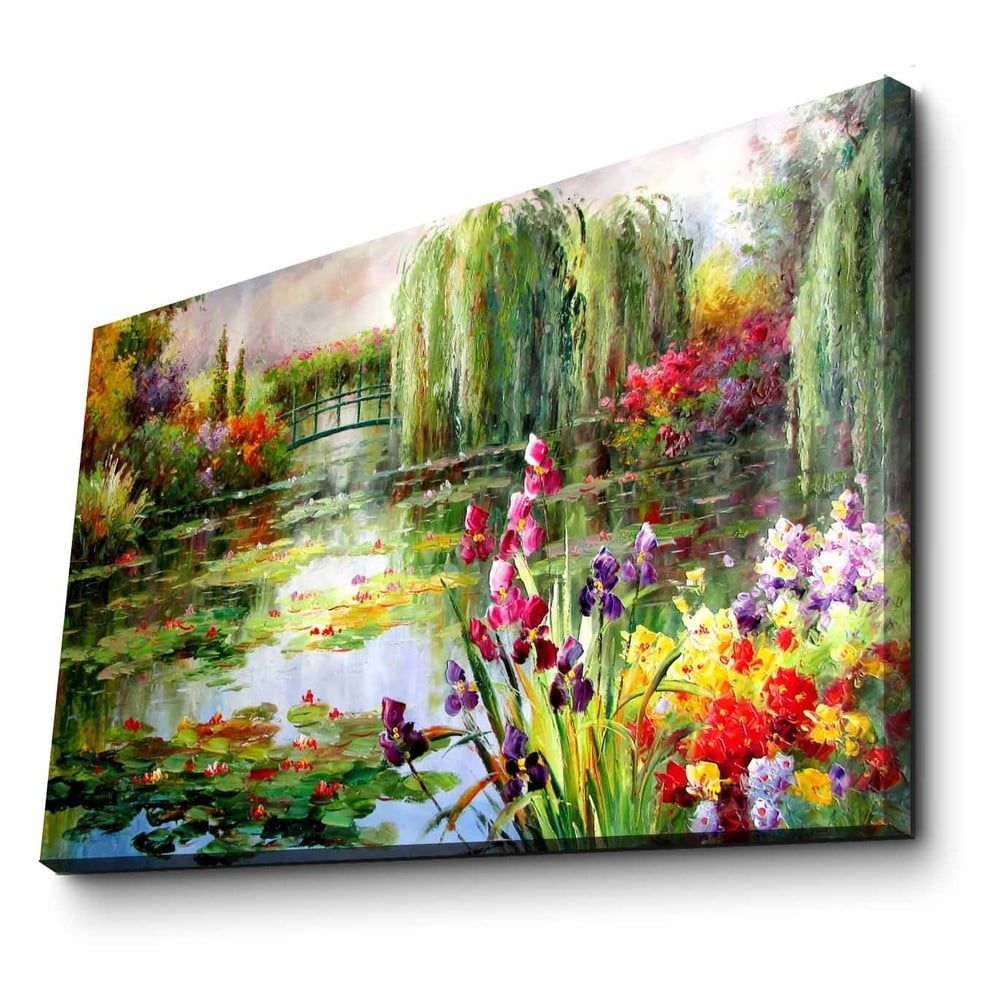 Nástenný obraz na plátne Impressionist Garden, 70 × 45 cm - Bonami.sk