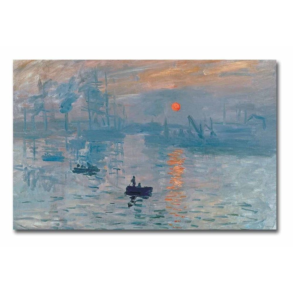 Nástenná reprodukcia na plátne Claude Monet Sunrise, 70 × 45 cm - Bonami.sk