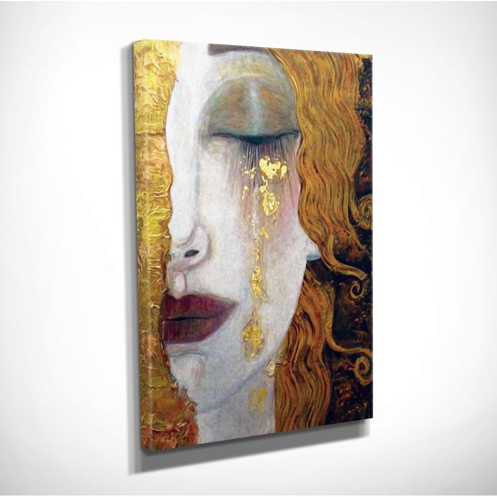 Nástenná reprodukcia na plátne Gustav Klimt Golden Tears, 30 × 40 cm - Bonami.sk