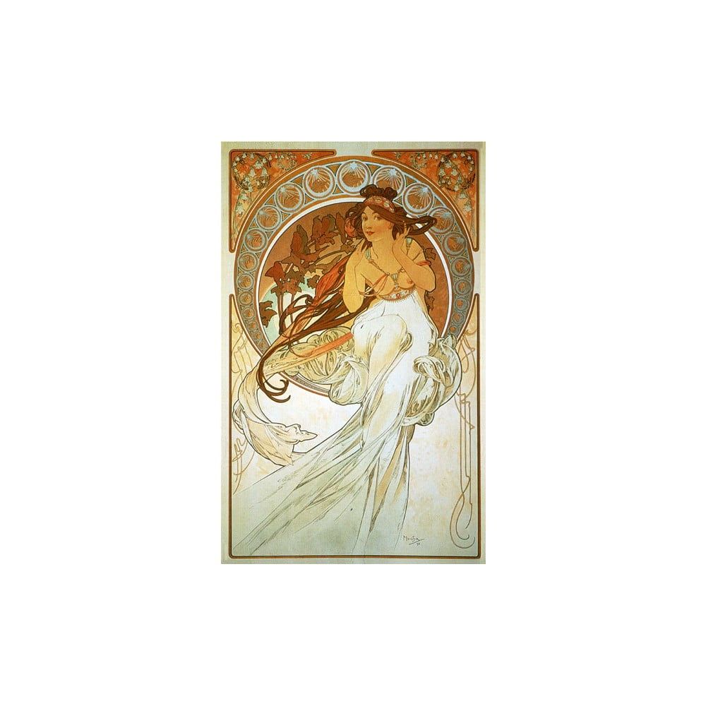 Reprodukcia obrazu Alfons Mucha Music, 40 × 60 cm - Bonami.sk