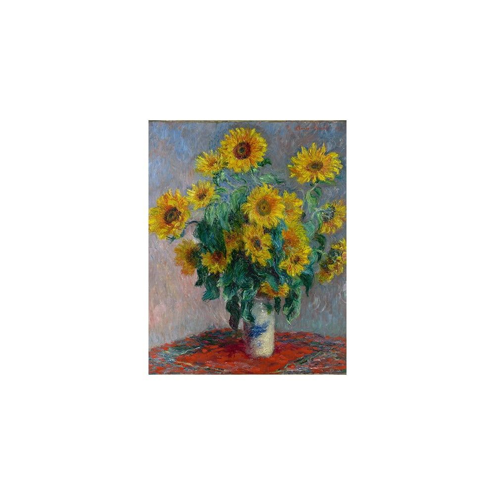 Reprodukcia obrazu Claude Monet - Bouquet of Sunflowers , 50 × 40 cm - Bonami.sk
