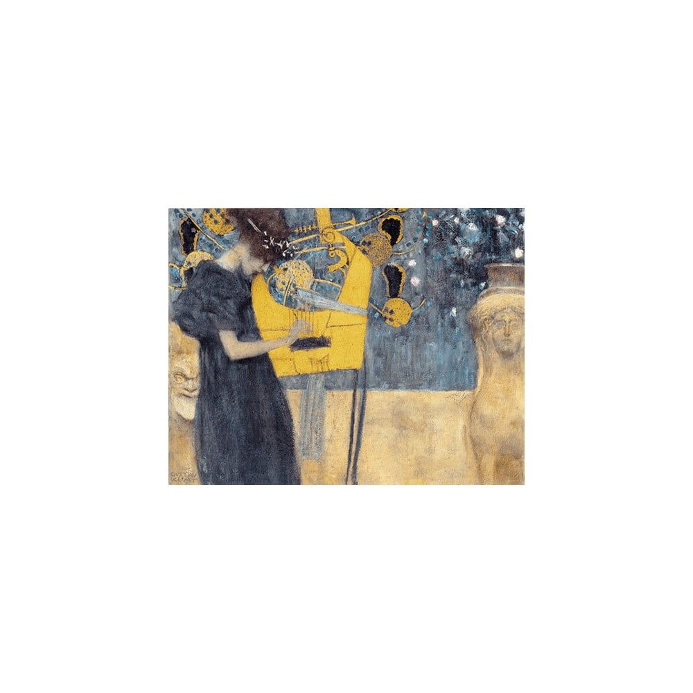 Reprodukcia obrazu Gustav Klimt - Music, 90 × 70 cm - Bonami.sk