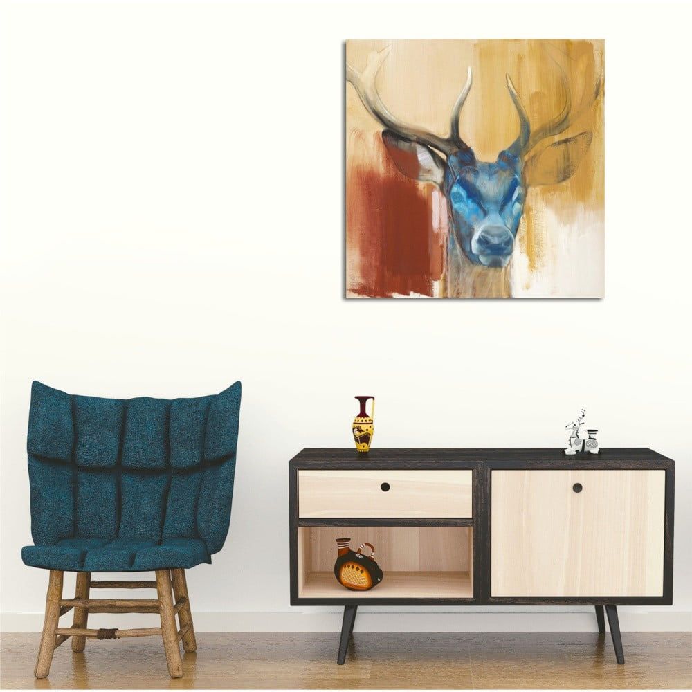 Obraz na plátne Colorful Deer, 45 x 45 cm - Bonami.sk