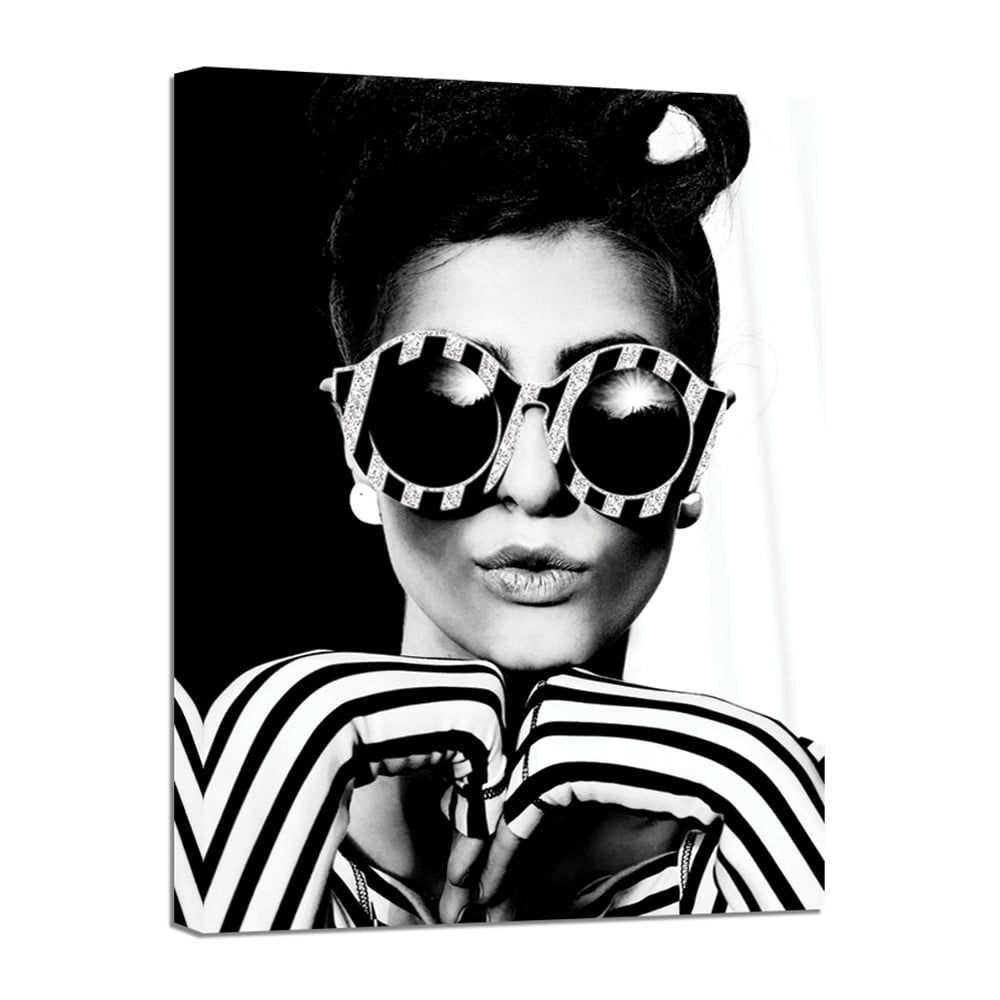 Obraz Styler Canvas Glam Glasses, 60 × 80 cm - Bonami.sk