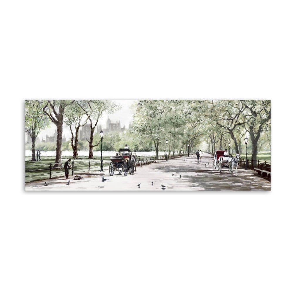 Obraz Styler Canvas Watercolor Central Park II, 60 × 150 cm - Bonami.sk