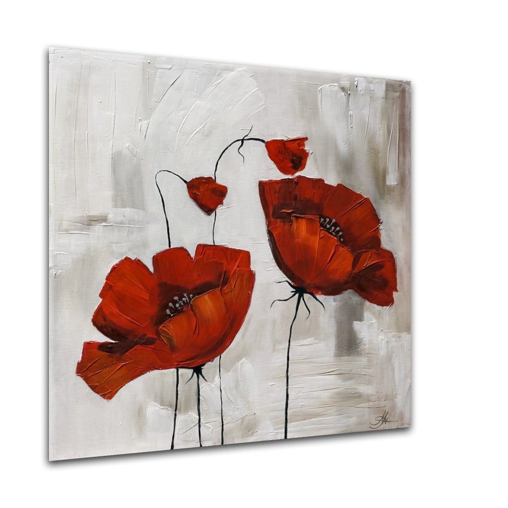 Obraz Styler Glasspik Flower Poppy Bloom, 20 × 20 cm - Bonami.sk