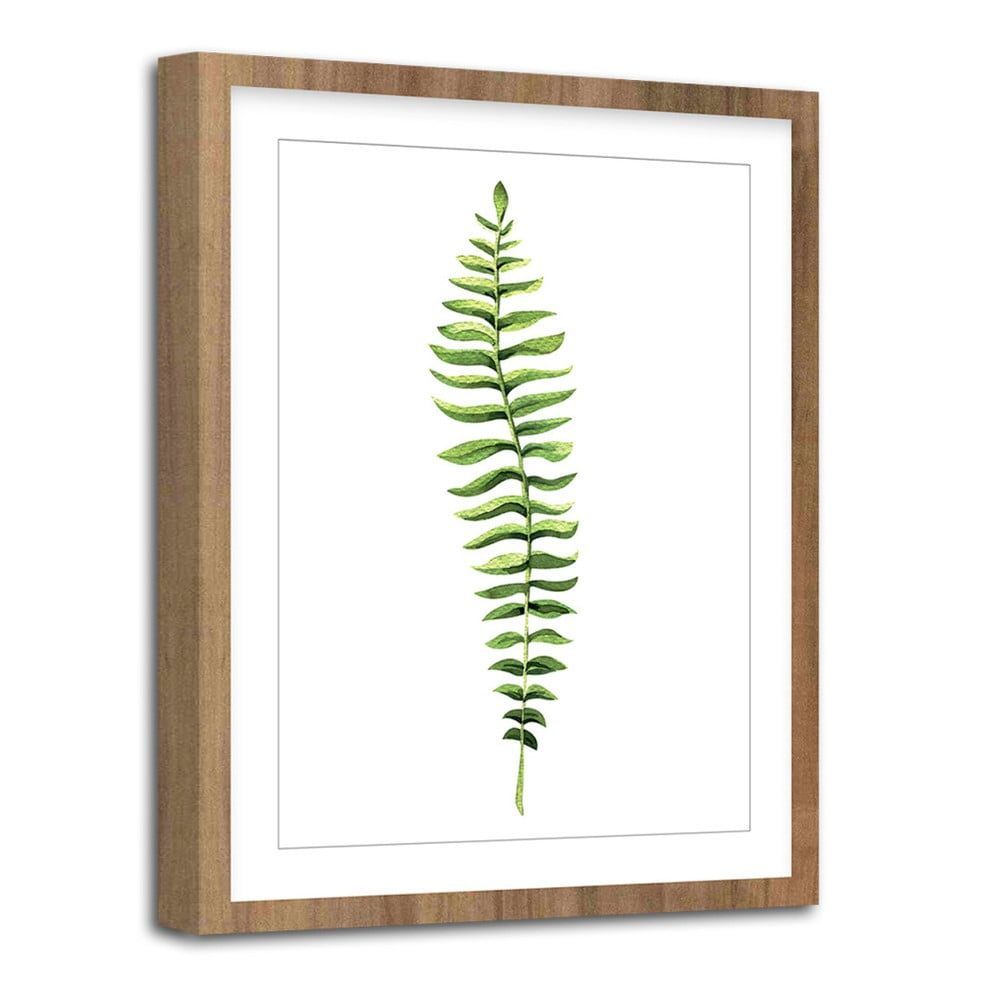 Obraz Styler Modernpik Greenery Wooden Fern, 30 × 40 cm - Bonami.sk
