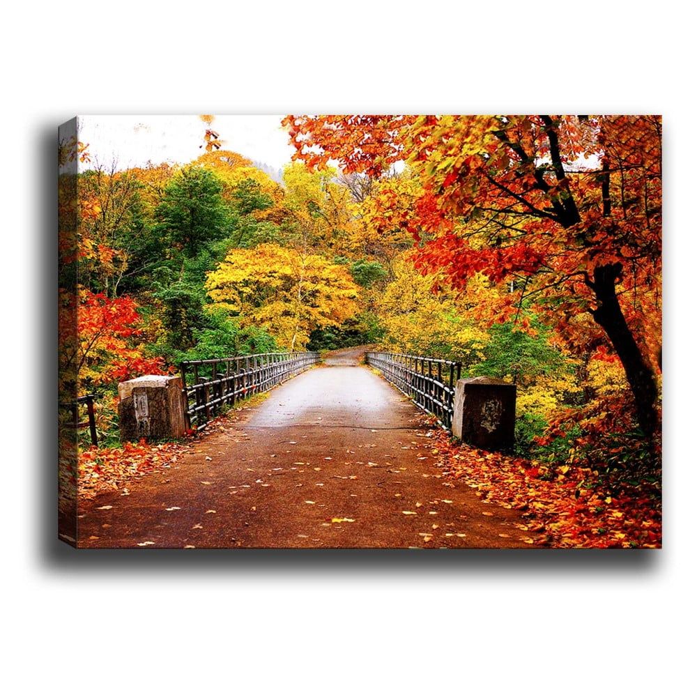 Obraz Tablo Center Autumn Bridge, 70 × 50 cm - Bonami.sk
