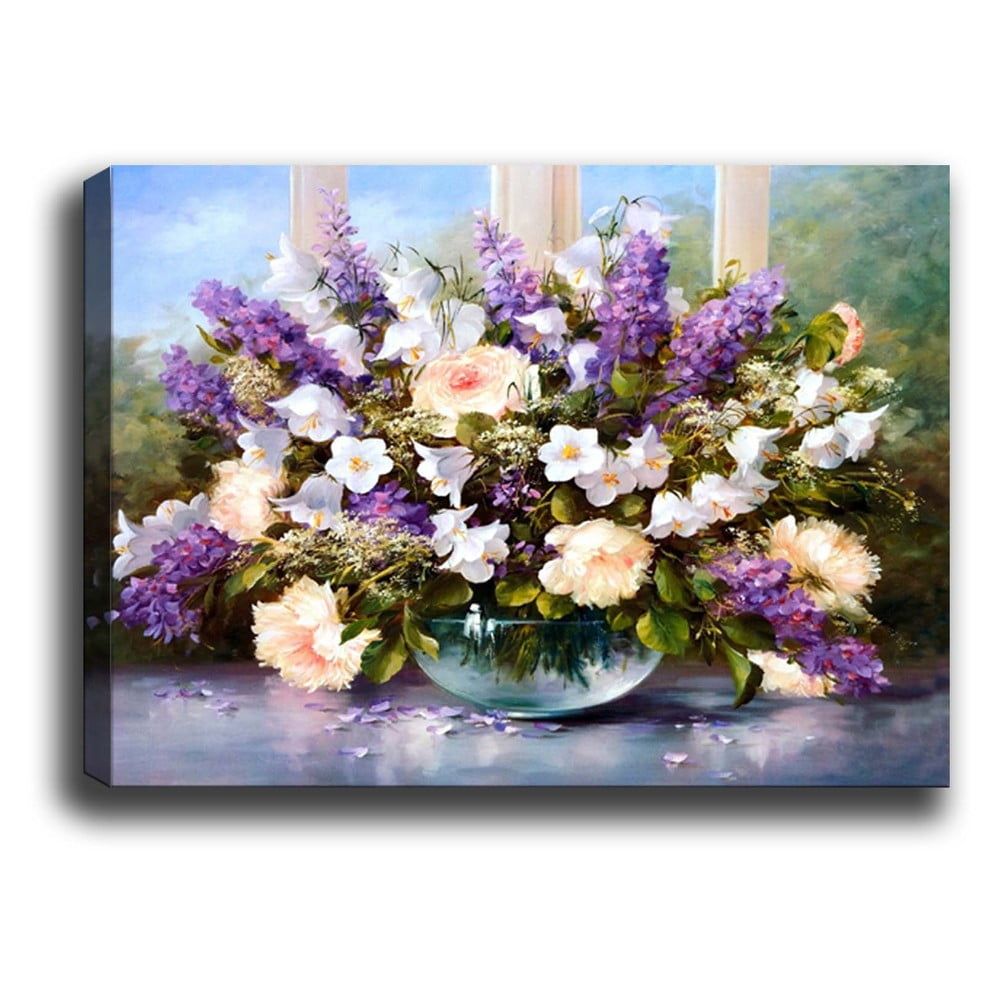 Obraz Tablo Center Purple Flowers, 70 × 50 cm - Bonami.sk