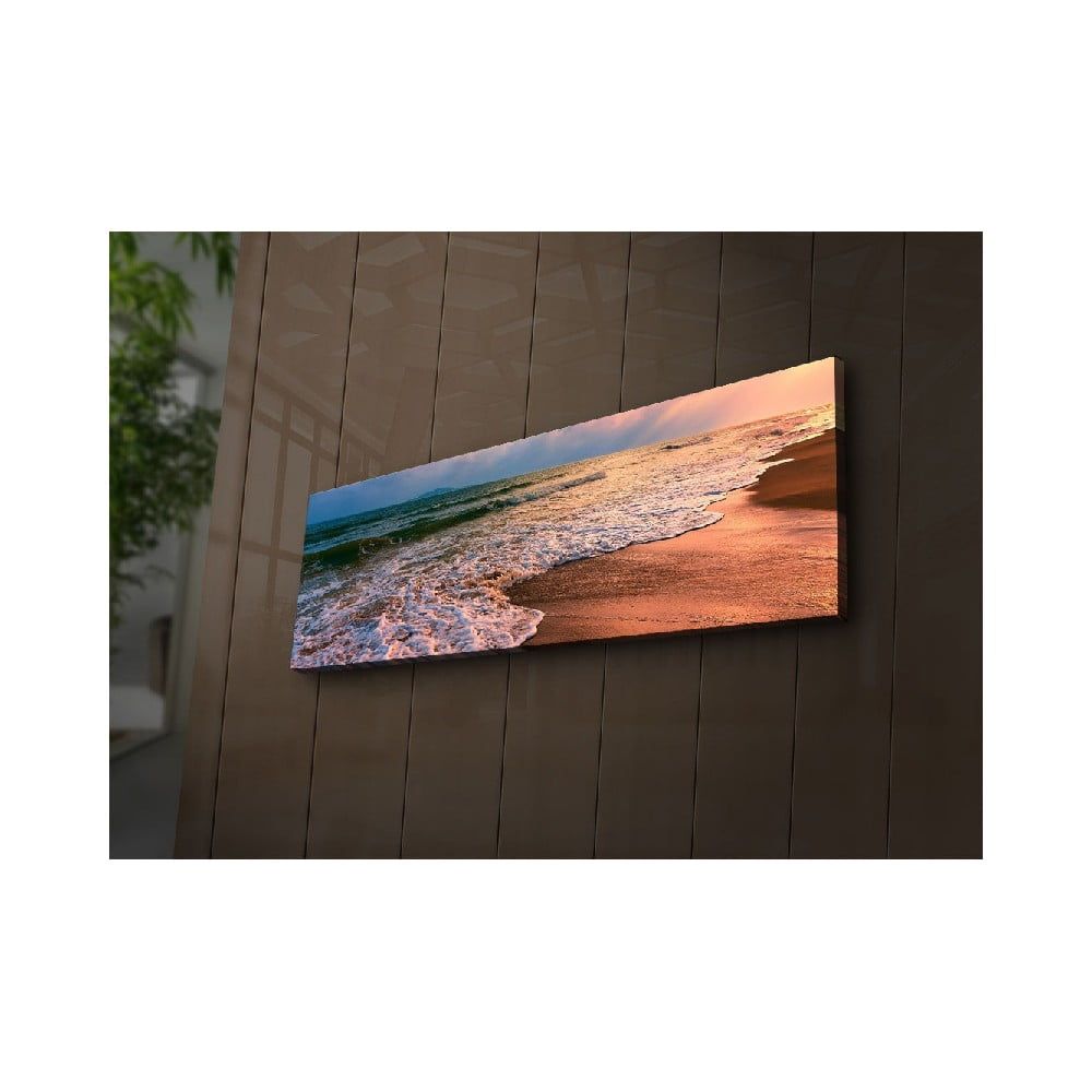 Podsvietený obraz Ledda Beach, 90 × 30 cm - Bonami.sk
