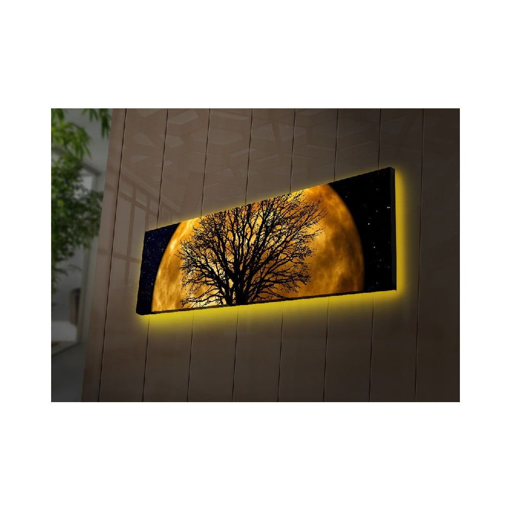 Podsvietený obraz Ledda Night, 90 × 30 cm - Bonami.sk