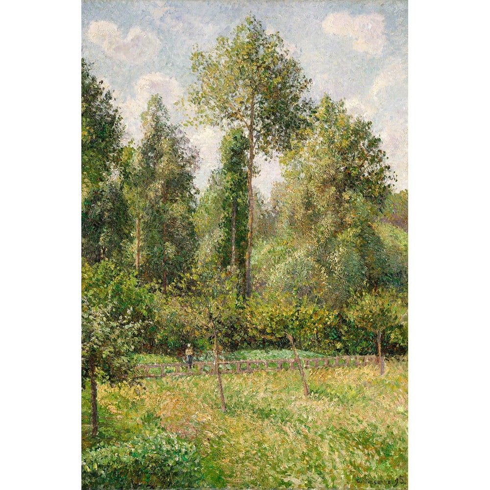Reprodukcia obrazu Camille Pissarro - Poplars Éragny, 60 × 80 cm - Bonami.sk