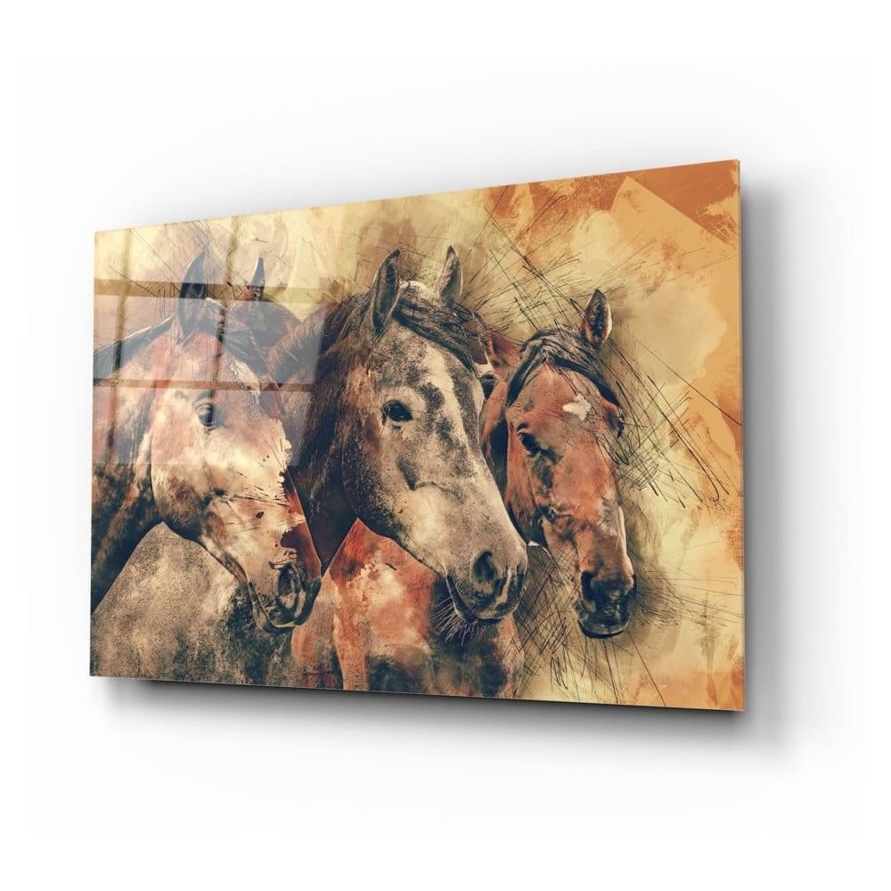 Sklenený obraz Insigne Horses - Bonami.sk