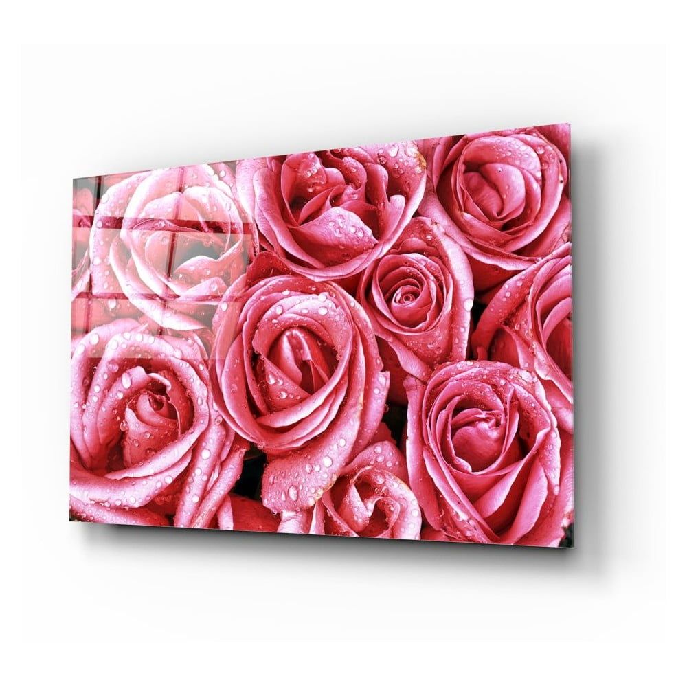 Sklenený obraz Insigne Pink Roses - Bonami.sk