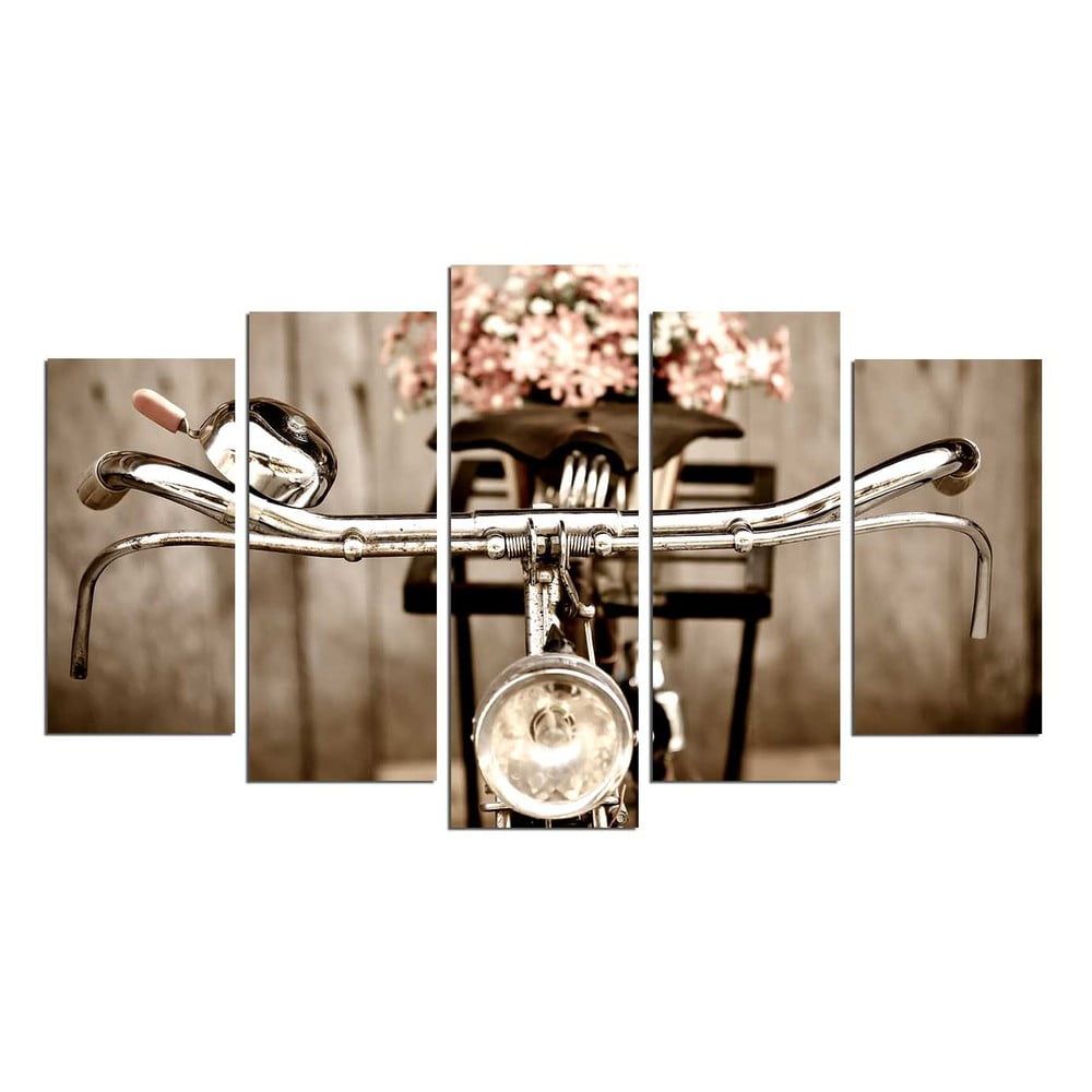 Viacdielny nástenný obraz Bicycle - Bonami.sk