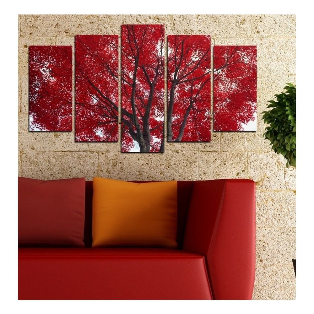 Viacdielny obraz 3D Art Red Passion, 102 × 60 cm - Bonami.sk