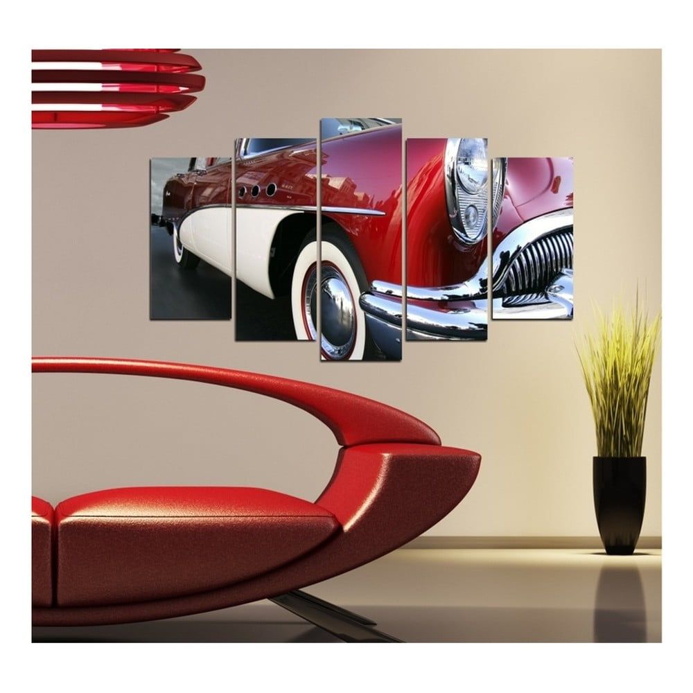 Viacdielny obraz 3D Art Retro Vintage Car, 102 × 60 cm - Bonami.sk