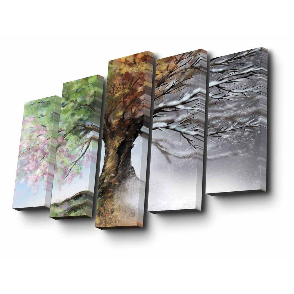 Viacdielny obraz Four Seasons, 82 × 50 cm - Bonami.sk
