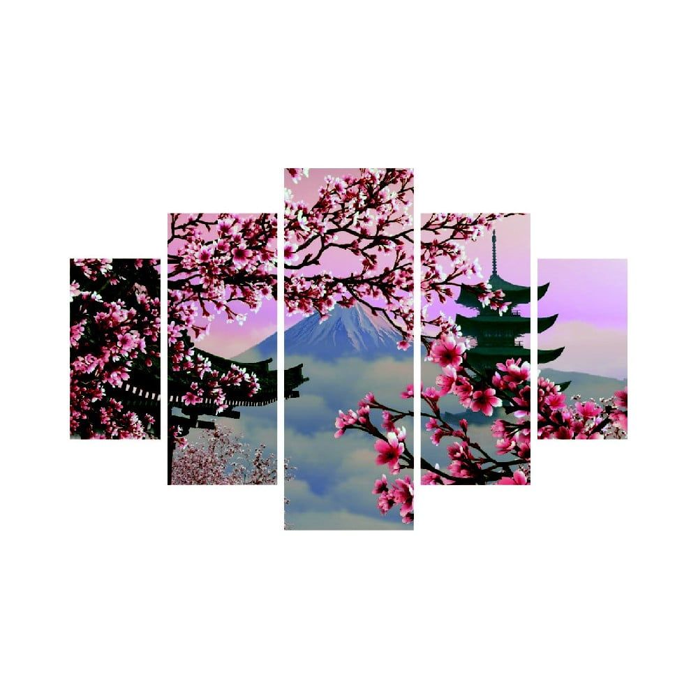 Viacdielny obraz Japan View, 92 × 56 cm - Bonami.sk