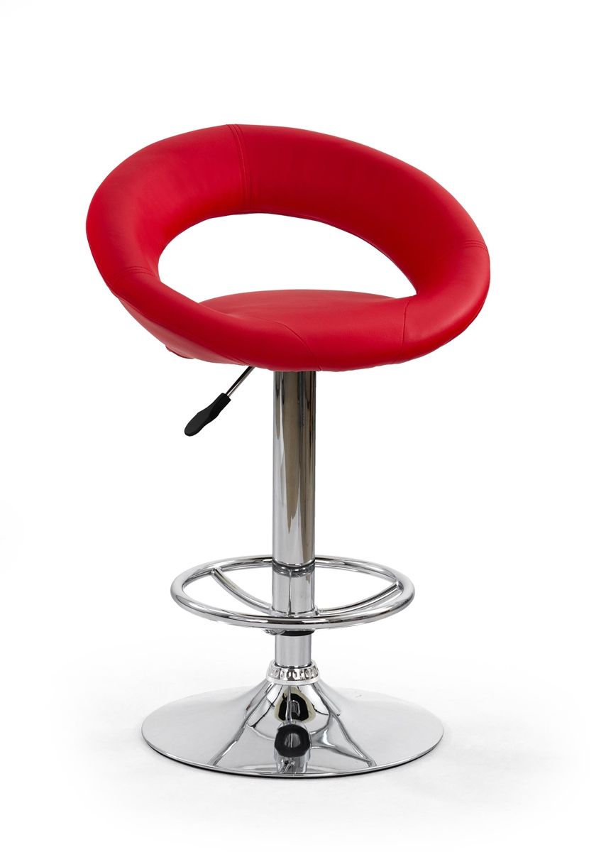 HALMAR H-15 barová stolička červená / chróm - nabbi.sk