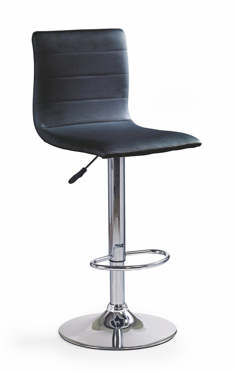 Barová stolička H-21 - čierna / chróm - nabbi.sk