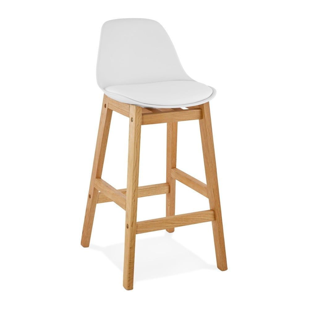 Biela barová stolička Kokoon Elody, výška 86,5 cm - Bonami.sk