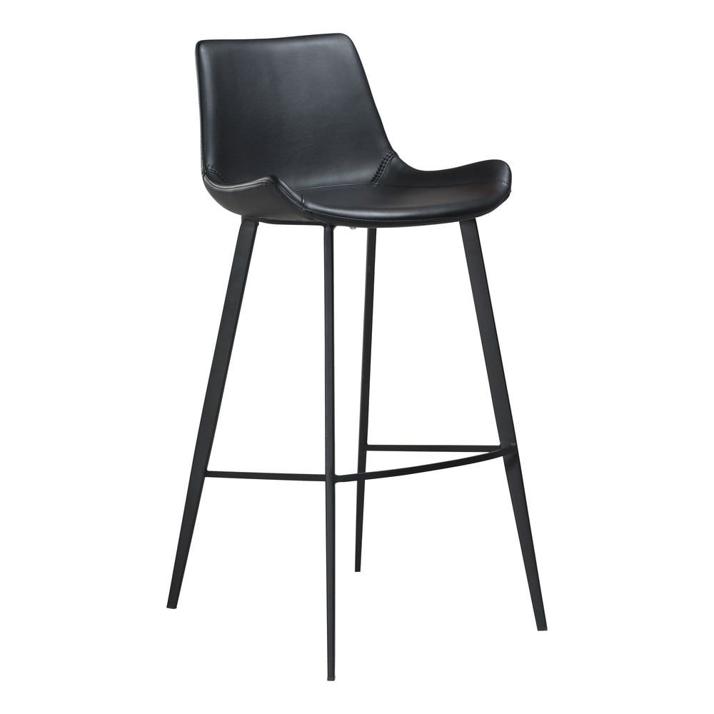 Čierna barová stolička z eko kože DAN–FORM Denmark Hype, výška 103 cm - Bonami.sk