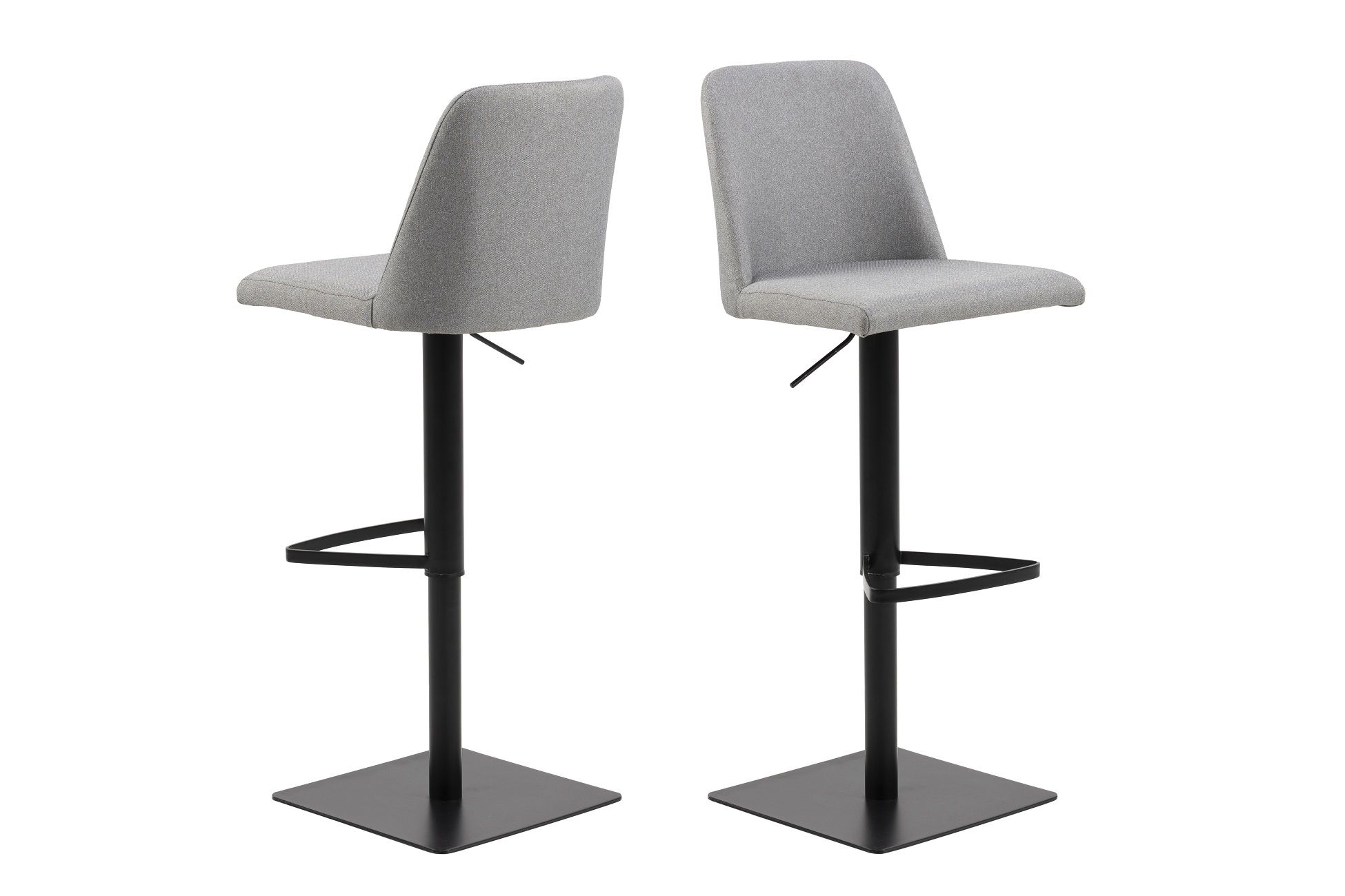 Dkton Dizajnová barová stolička Alasdair, svetlosivá - ESTILOFINA.SK