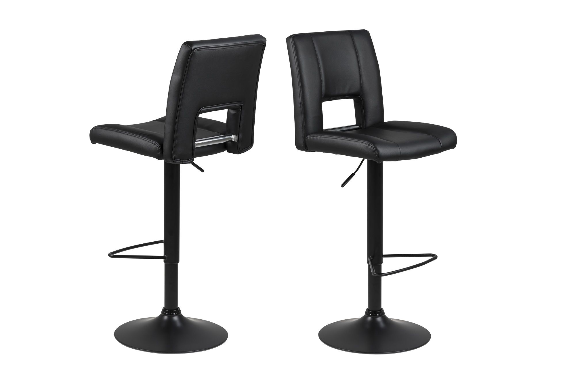 Dkton Dizajnová barová stolička Almonzo, čierna - ESTILOFINA.SK