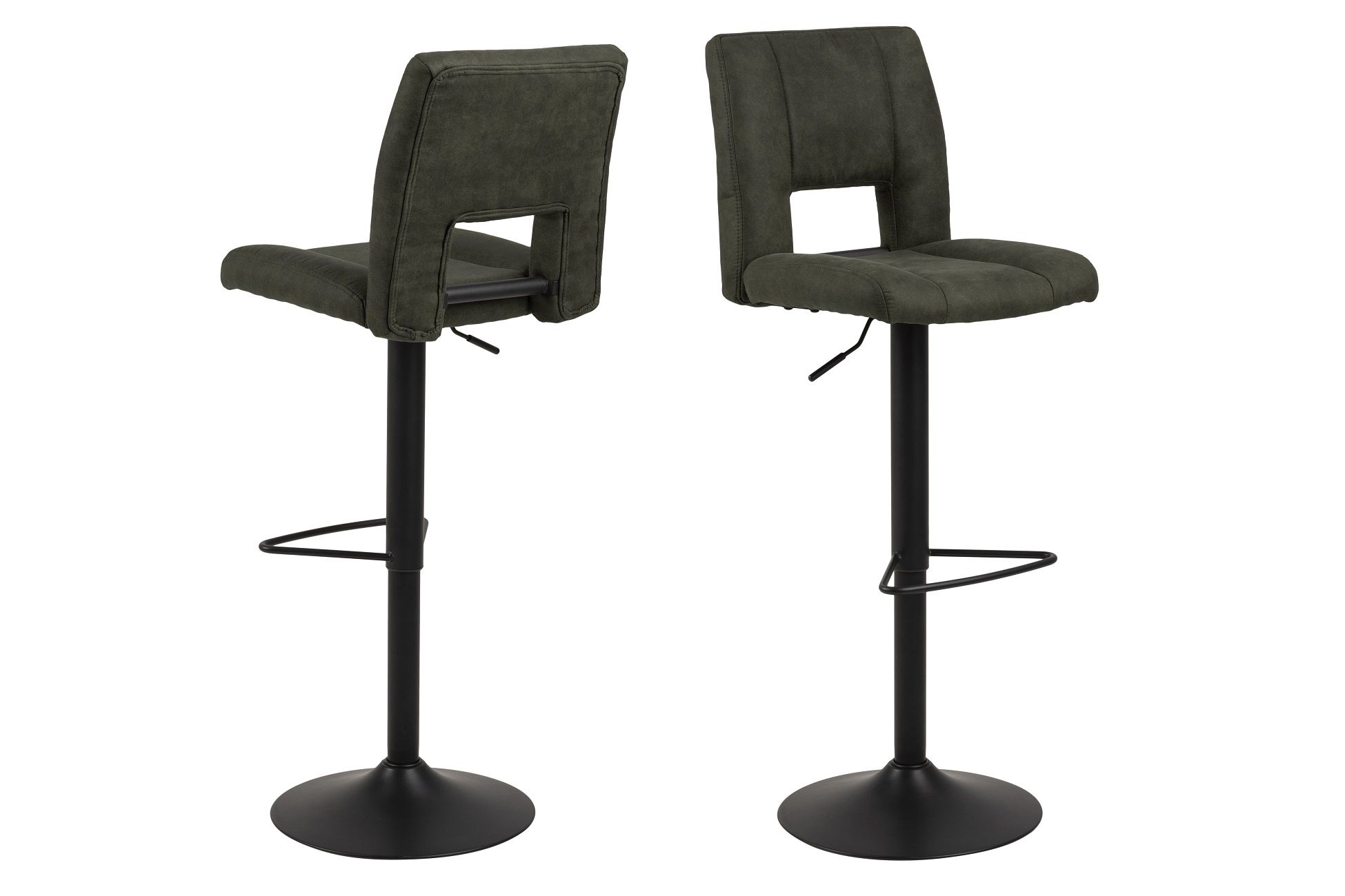 Dkton Dizajnová barová stolička Almonzo, olivovo zelená - ESTILOFINA.SK