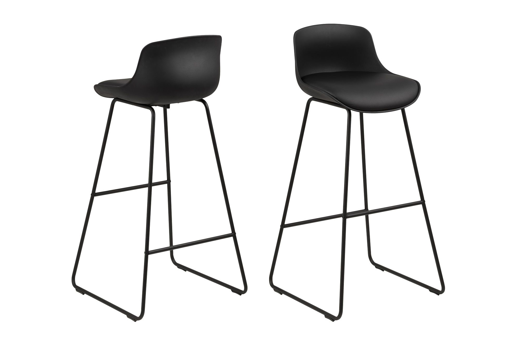 Dkton Dizajnová barová stolička Alphonse, čierna - ESTILOFINA.SK