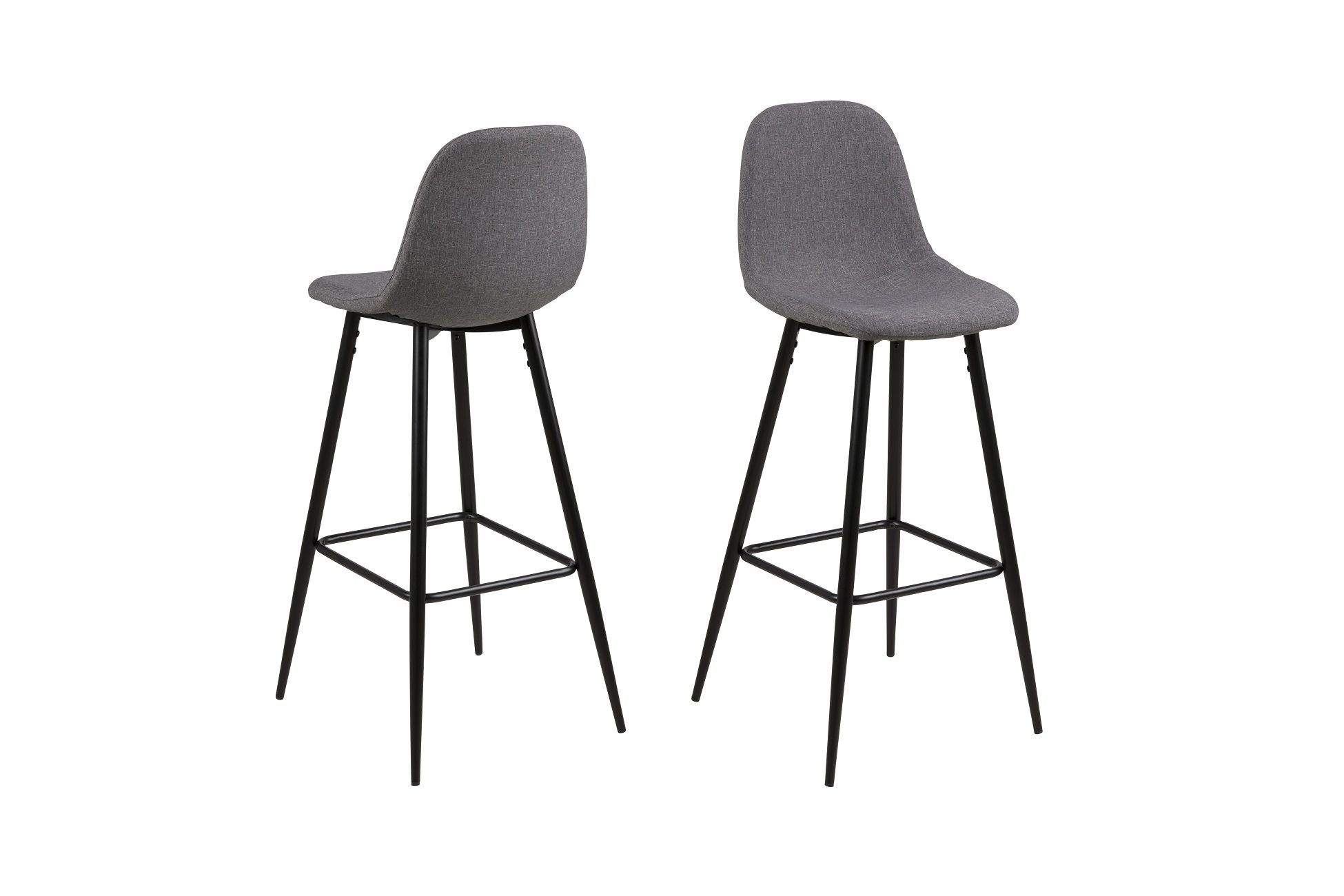 Dkton Dizajnová barová stolička Alphonsus, svetlosivá - ESTILOFINA.SK