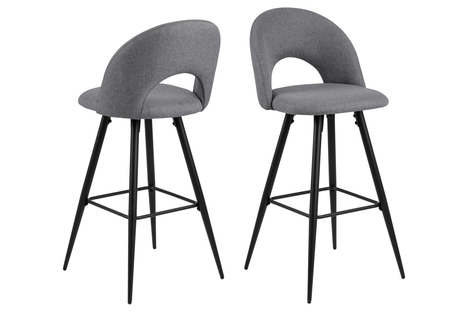 Dkton Dizajnová barová stolička Jaylene sivá - ESTILOFINA.SK