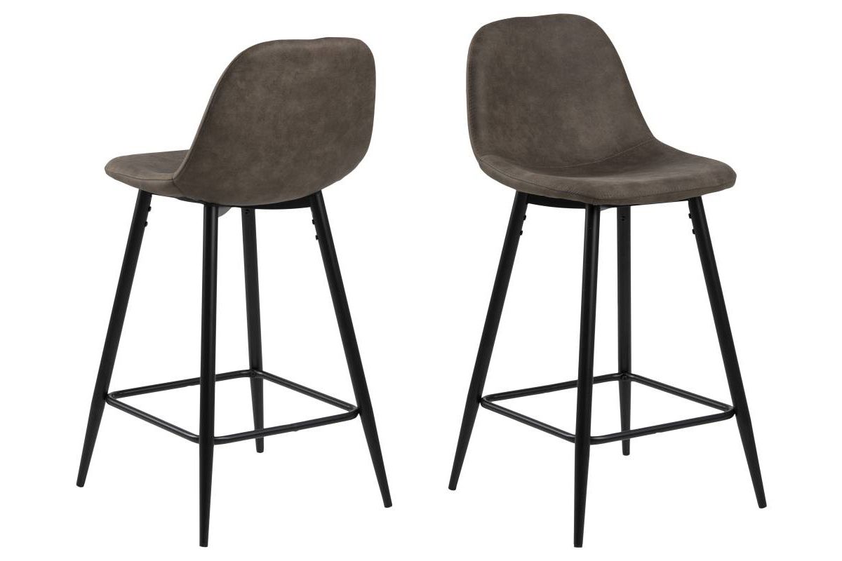 Dkton Dizajnová barová stolička Nayeli, svetlo hnedá a čierna 91 cm - ESTILOFINA.SK