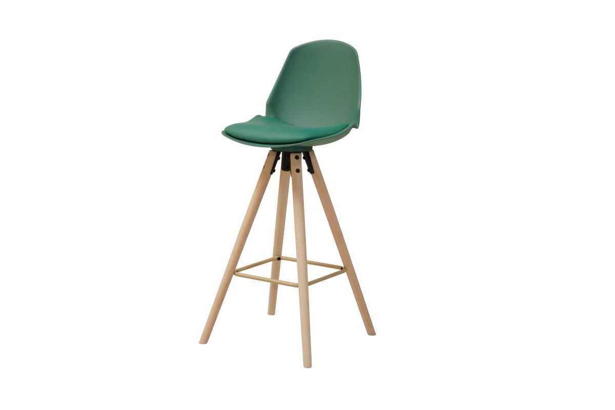 Dkton Dizajnová barová stolička Nerea, mrazivá zelená - ESTILOFINA.SK