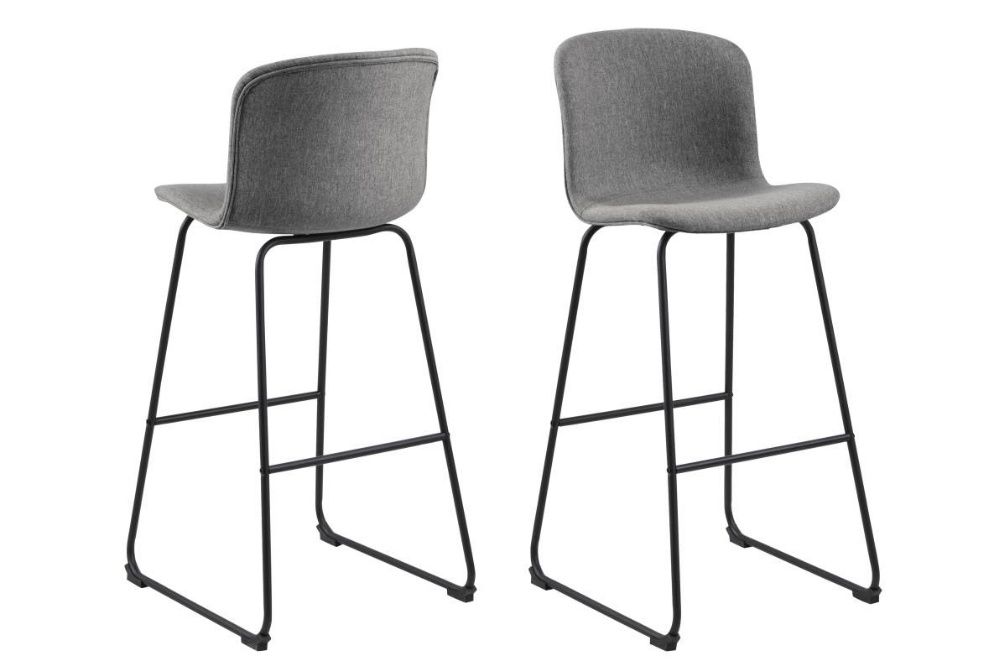 Dkton Dizajnová barová stolička Nerilla, šedá - ESTILOFINA.SK