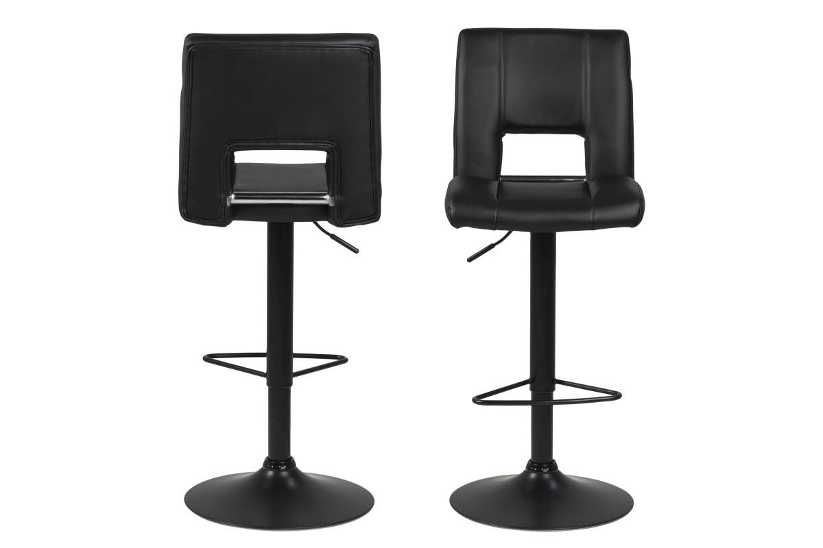 Dkton Dizajnová barová stolička Nerine, čierna - ESTILOFINA.SK