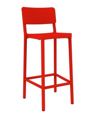 Stoličky barová Lisboa 75cm červený - mobler.sk