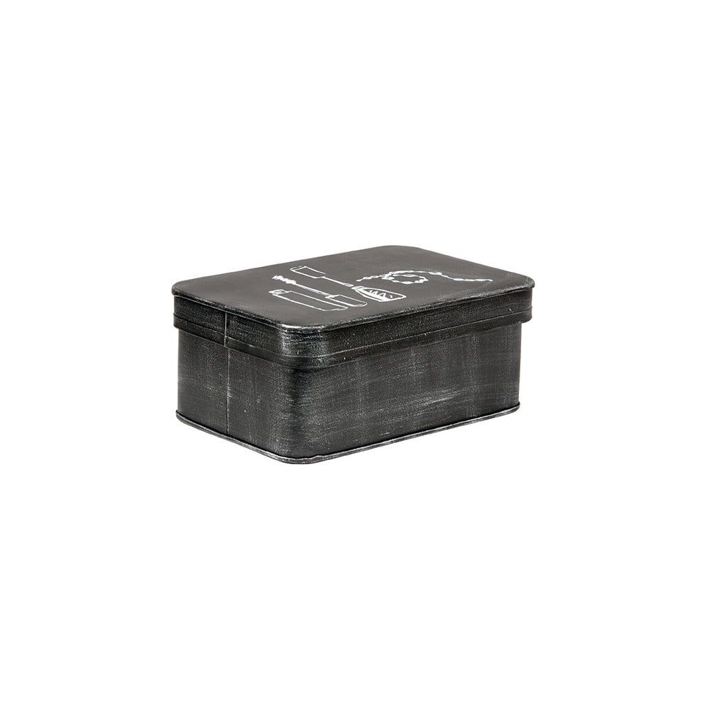 Čierny kovový box na kosmetiku LABEL51 - Bonami.sk