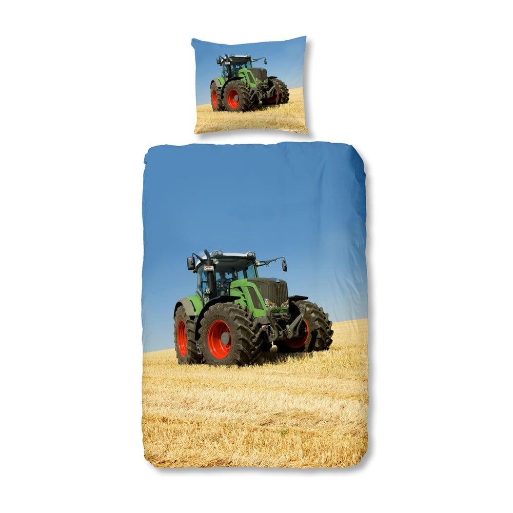 Detské bavlnené obliečky Good Morning Tractor, 140 × 200 cm - Bonami.sk