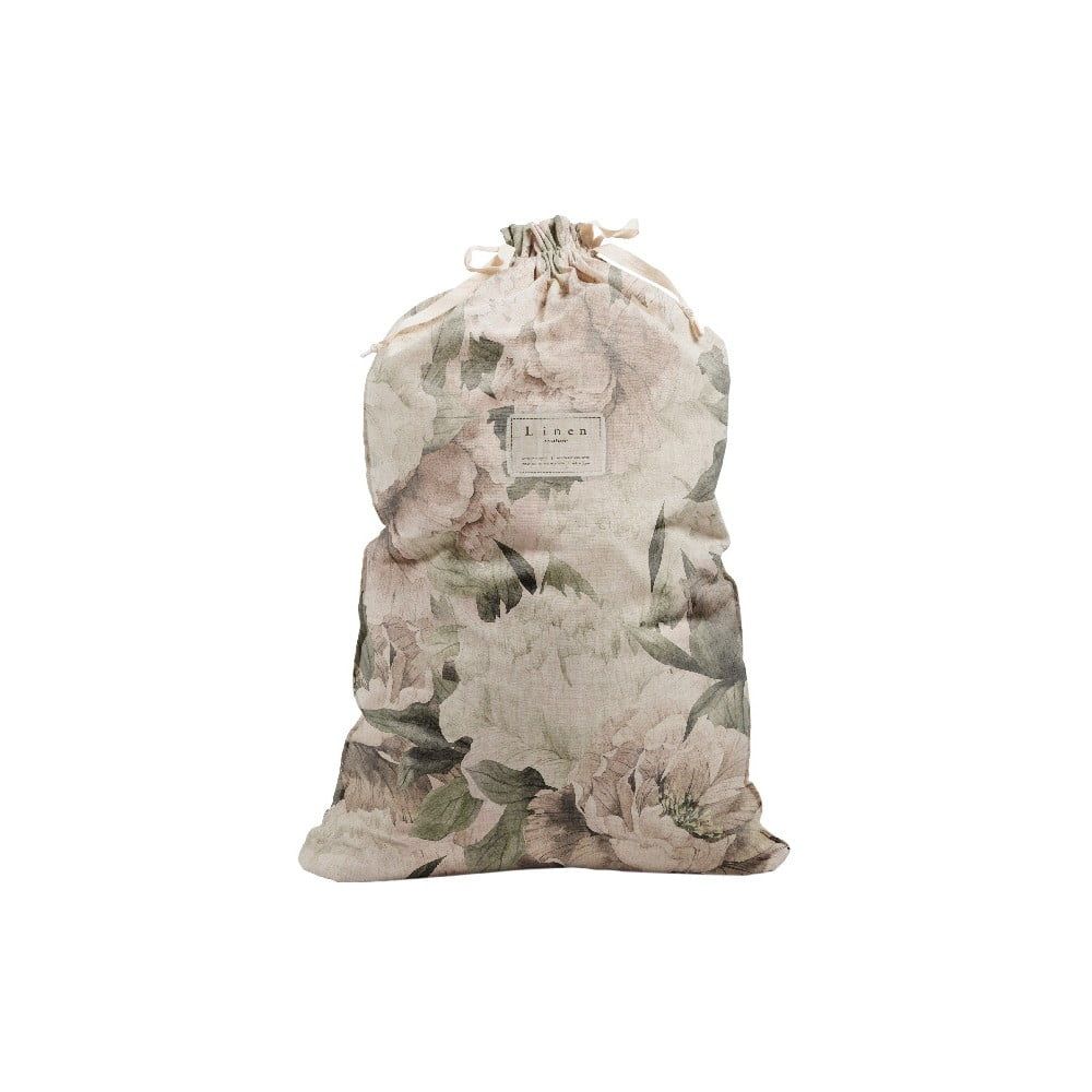 Látkový vak na bielizeň s prímesou ľanu Linen Couture Bag Lily, výška 75 cm - Bonami.sk