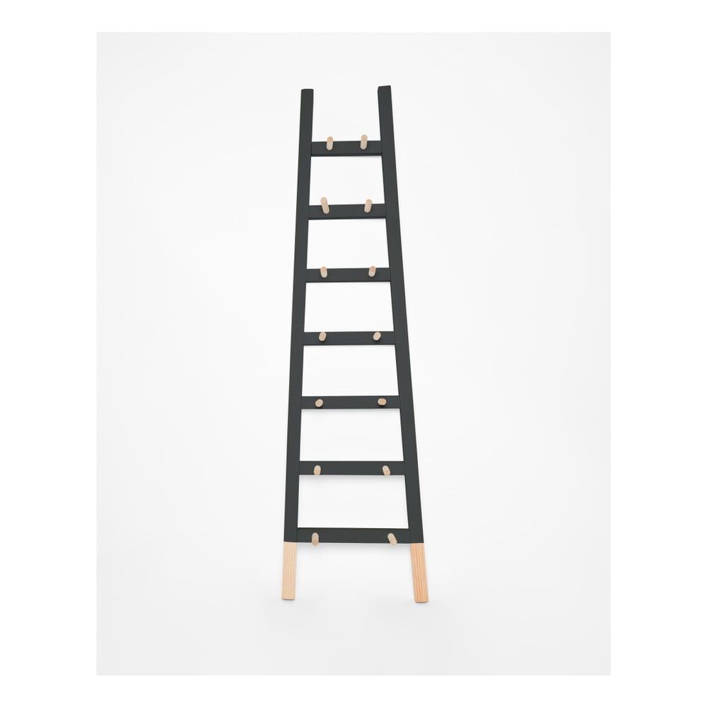 Čierny odkladacie dekoratívne rebrík z borovicového dreva Surdic Negro - Bonami.sk